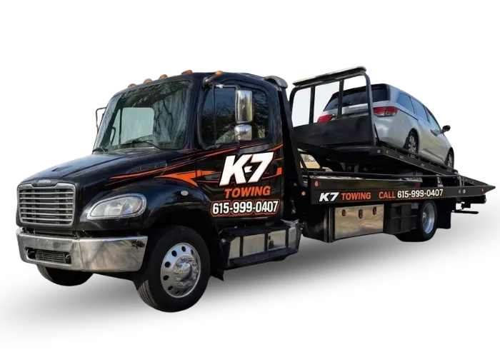 Towing service Nolensville TN — K7 Towing flatbed tow truck serving Nashville and Williamson County